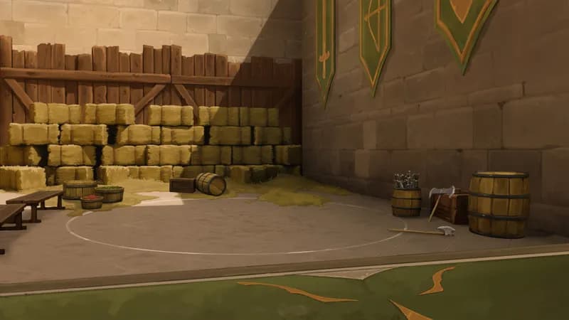 Palace Guard Chambers map, Sparring Area variant thumbnail