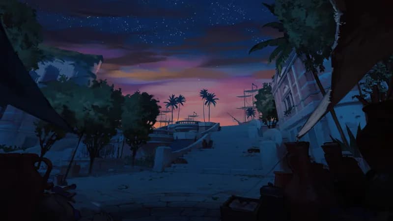 Magister's Market map, Seaside Night variant thumbnail