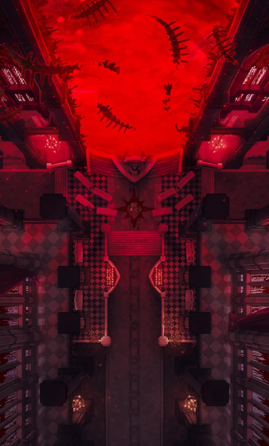 Cathedral of the Eight map, Doom Gate variant thumbnail