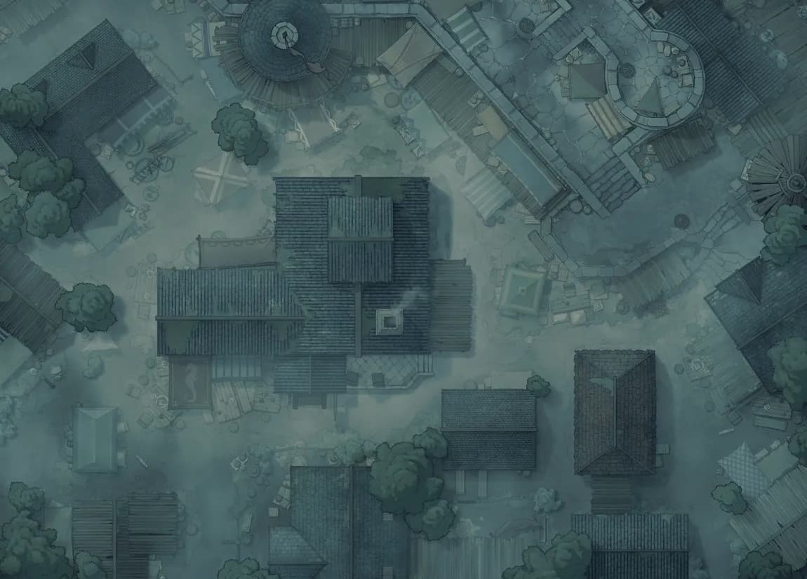 Market Streets map, Fog variant thumbnail