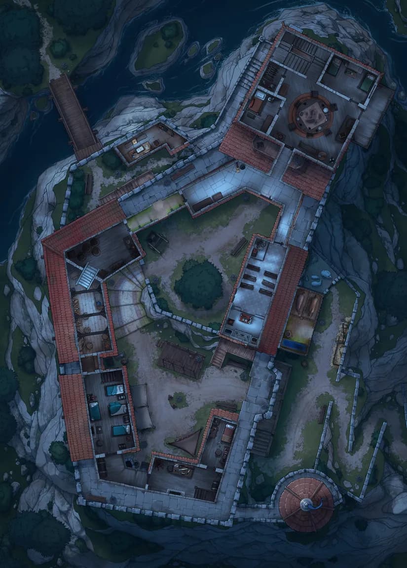 Island Toll Castle map, Floor 2 Dark variant thumbnail