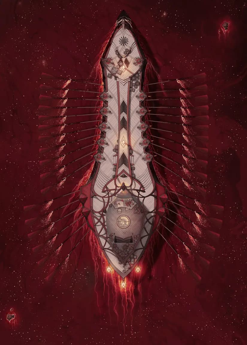 Drow Warship Interior map, Blood Sea Top Deck variant thumbnail