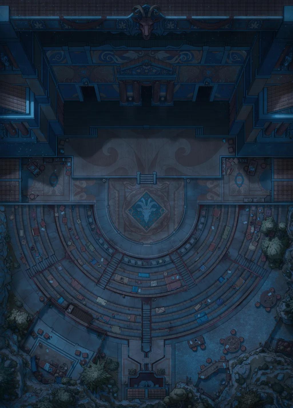 Affluent Amphitheatre map, Dark variant thumbnail