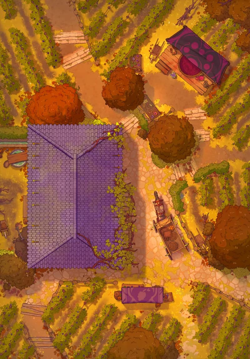 Vivid Vineyard map, Autumn variant thumbnail