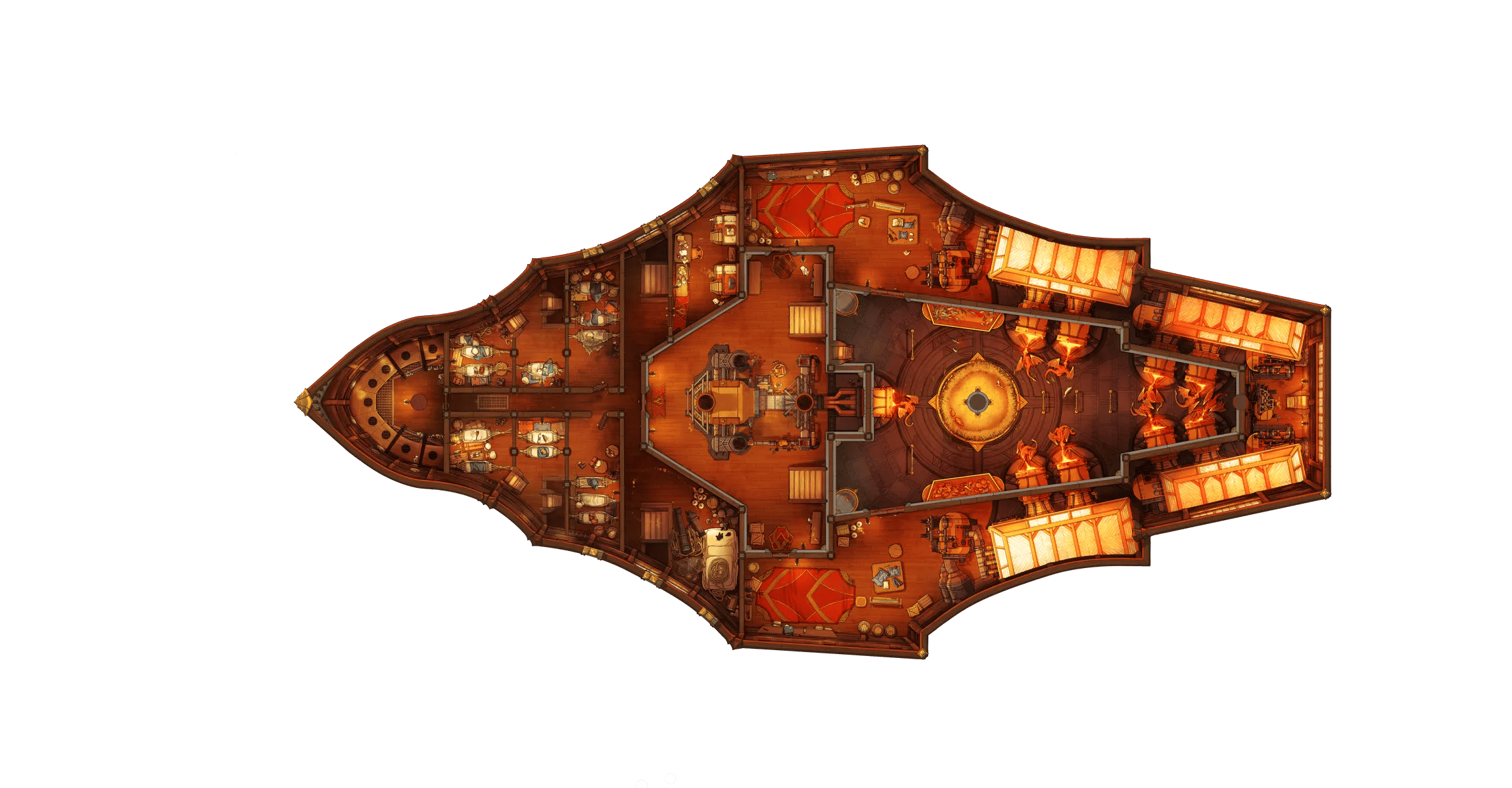 Dragon Ship - Lower Deck map, Fire Power variant thumbnail