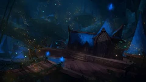 Fairy Treetop Village map, Fireflies variant thumbnail