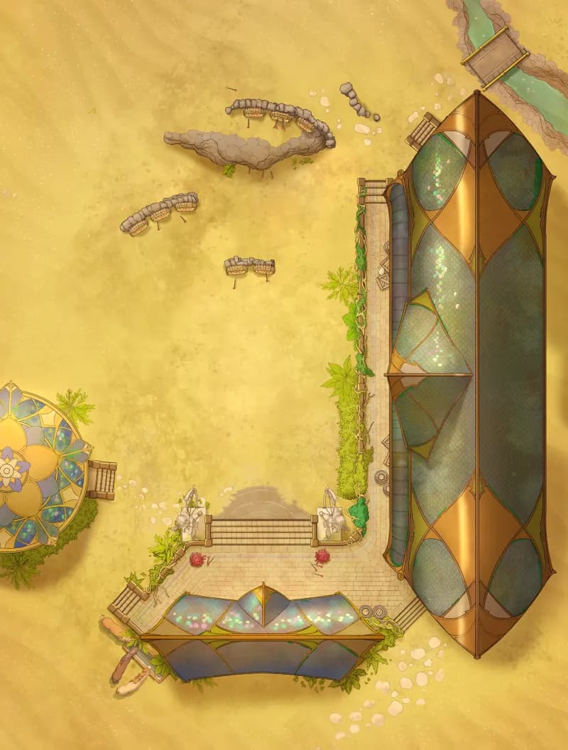 Elven Archery School map, Desert variant thumbnail