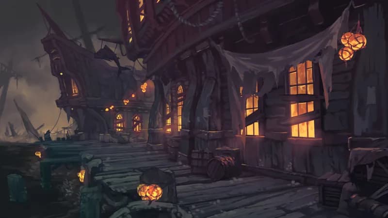 Haunted Dockside Tavern map, The Amber Serene variant thumbnail