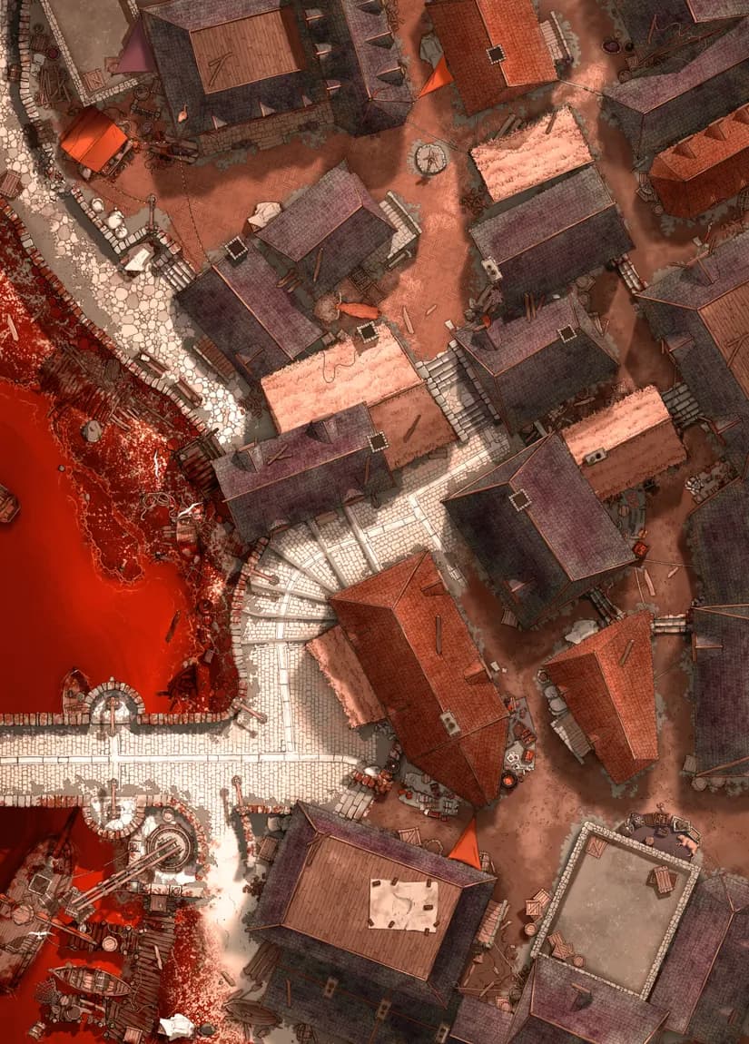 Low Town Docks map, Blood River variant thumbnail