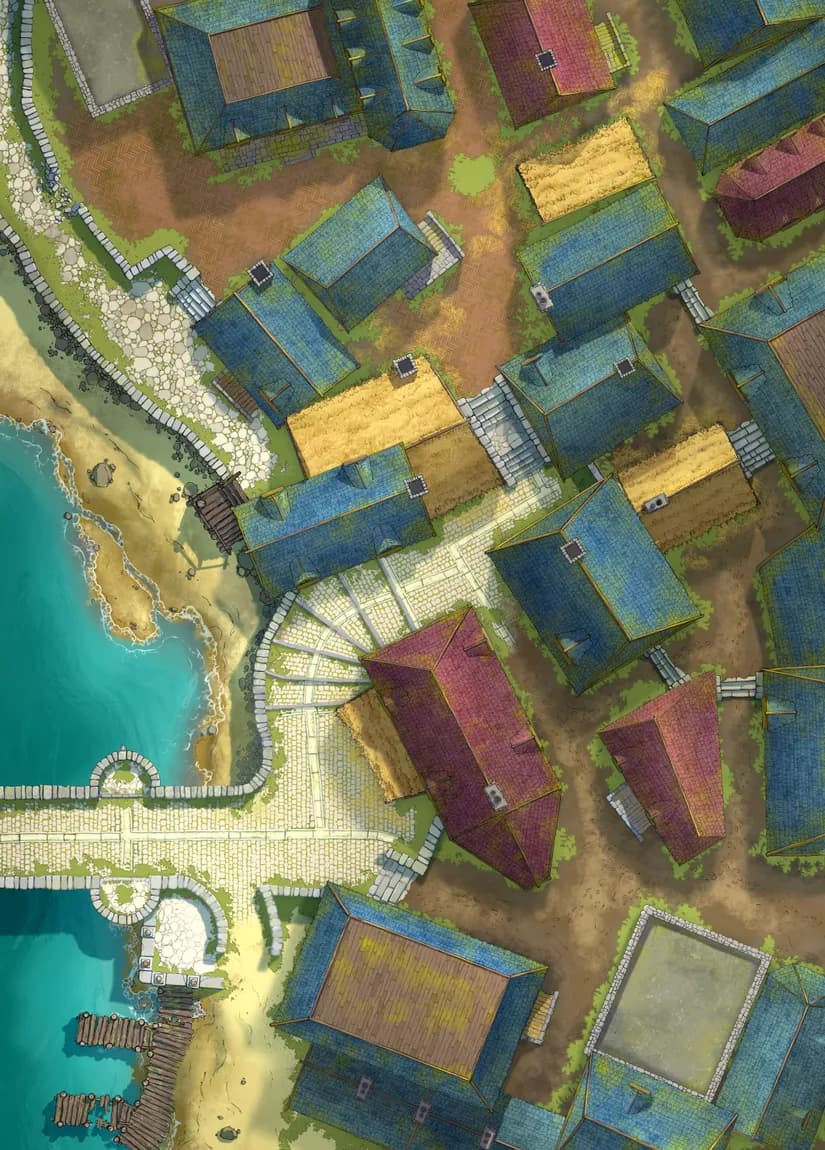 Low Town Docks map, Empty Day variant thumbnail