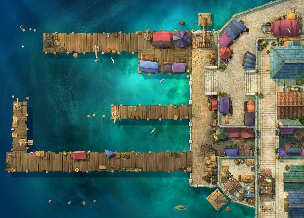 Trading Port map, No Boats variant thumbnail
