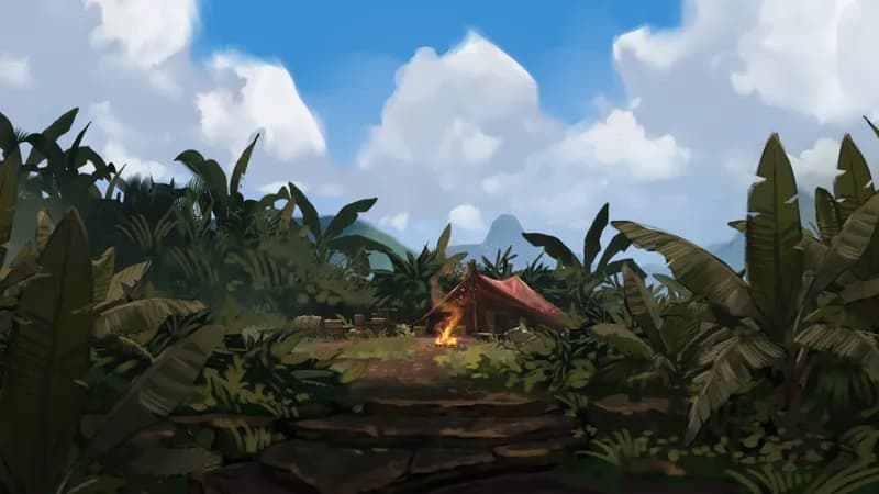 Cloud Forest Camp map, Sunny Day variant thumbnail