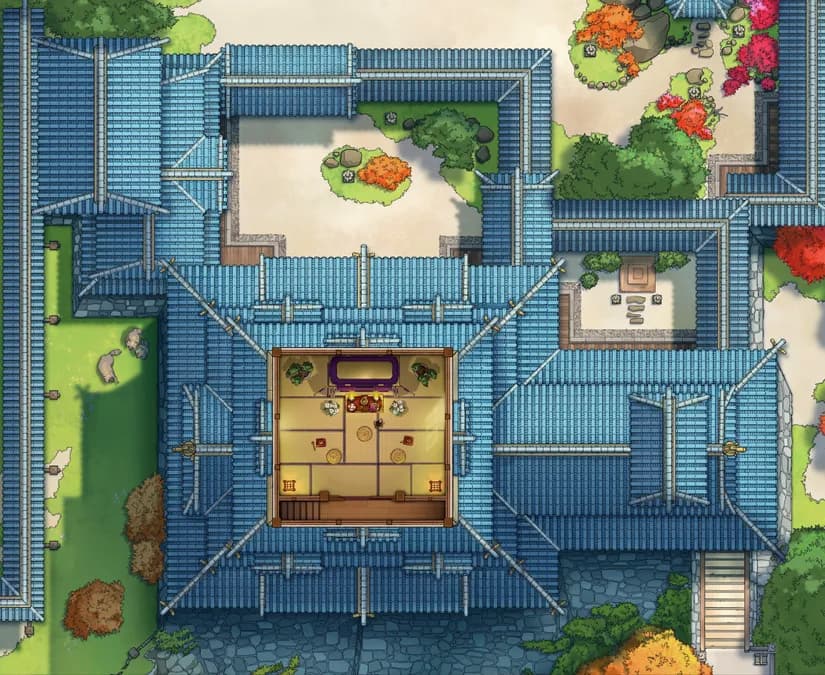 Japanese Castle Interior map, Floor 05 Original Day variant thumbnail