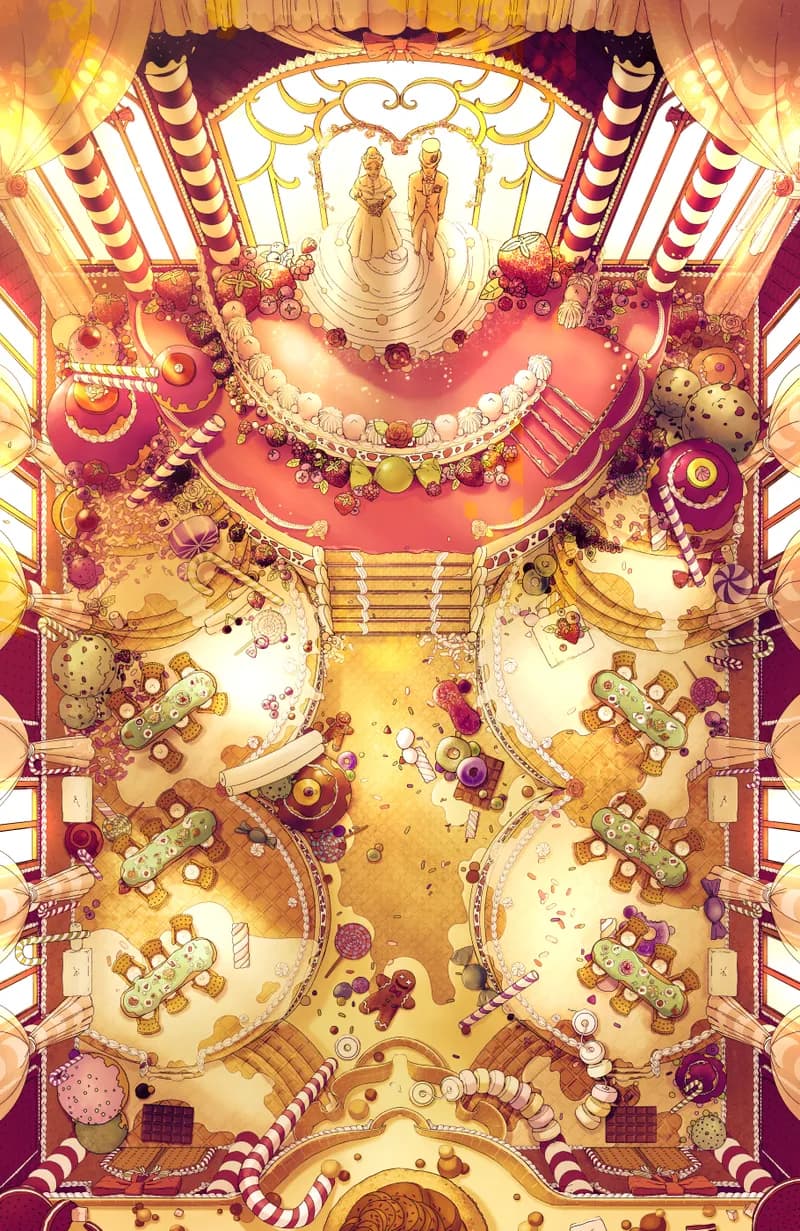 Candy Castle Banquet Hall map, Sunset variant thumbnail