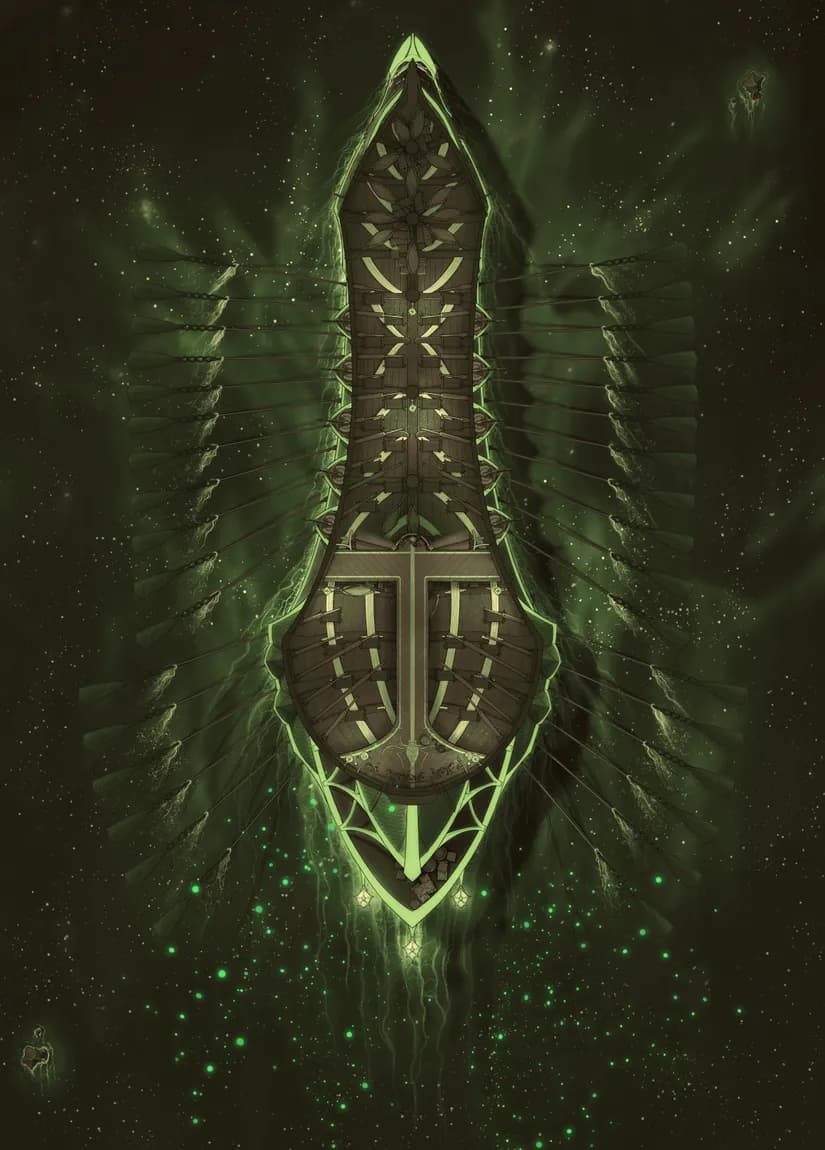 Drow Warship Interior map, Glow Bottom Deck variant thumbnail