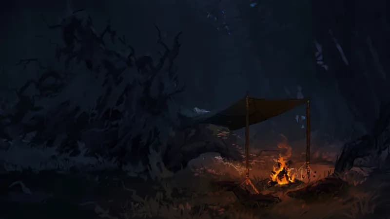 Depths of the Festerwood map, Camp Fire Night variant thumbnail