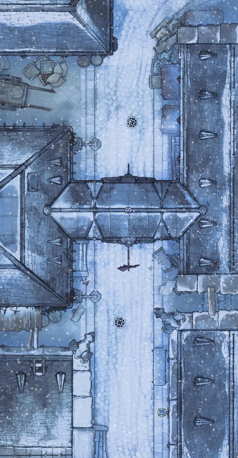 Dark Alleys map, Layout 1 Winter variant thumbnail