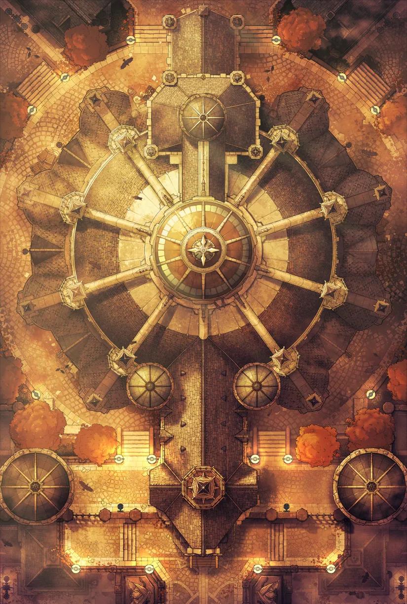 Abbey Prison map, Sunset variant thumbnail