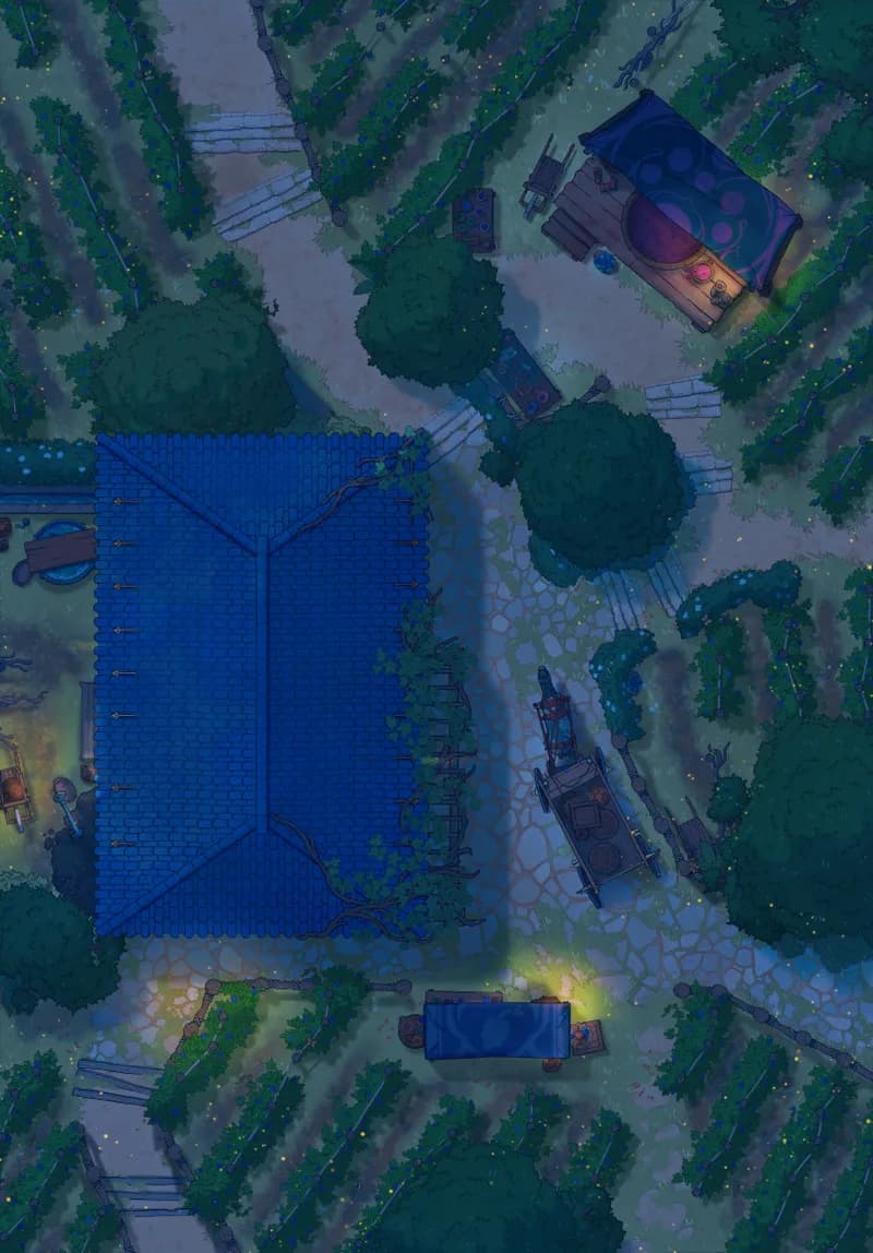 Vivid Vineyard map, Original Night variant thumbnail