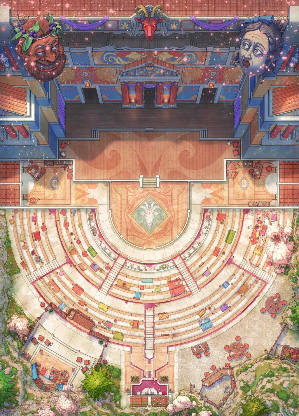 Affluent Amphitheatre map, Spring variant thumbnail