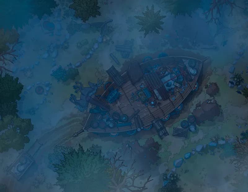 Viking Burial map, Fog variant thumbnail