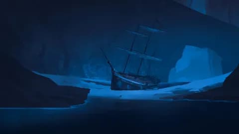 Arctic Expedition map, Cove Night variant