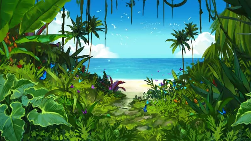 Jungle Cave Tunnel map, Beach variant thumbnail