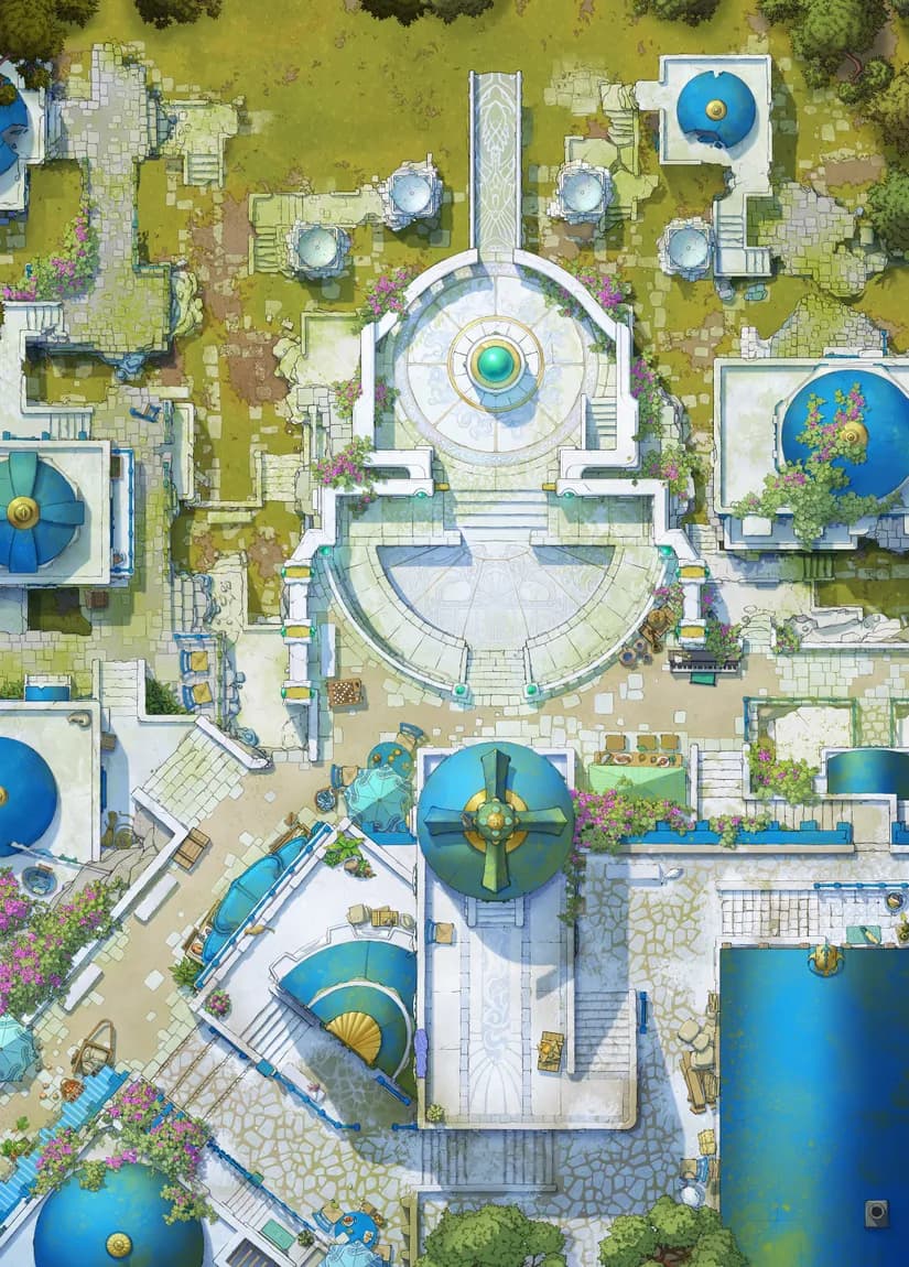 Shimmering Port map, Grasslands variant thumbnail