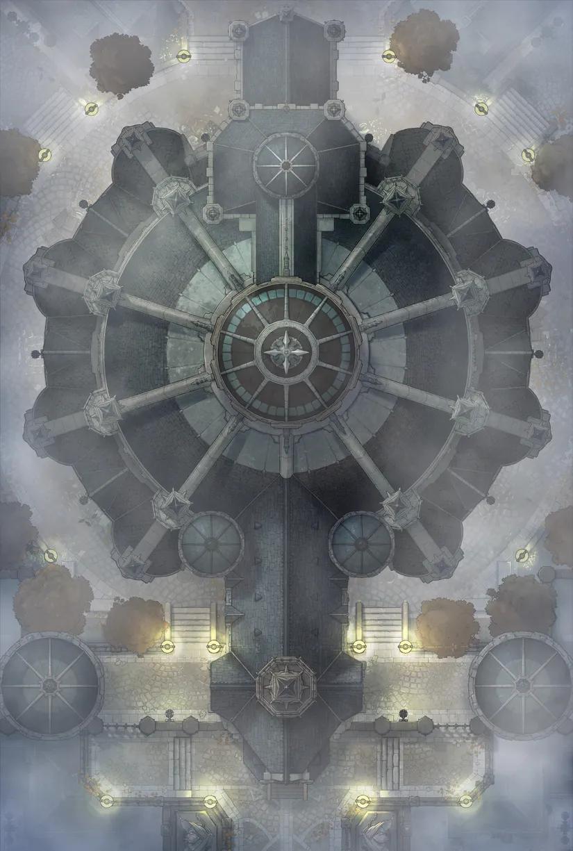 Abbey Prison map, Fog variant thumbnail