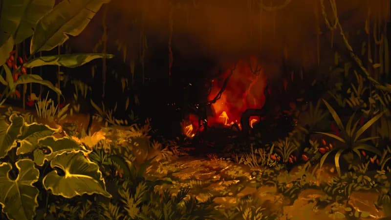 Jungle Cave Tunnel map, Lava Cave variant thumbnail