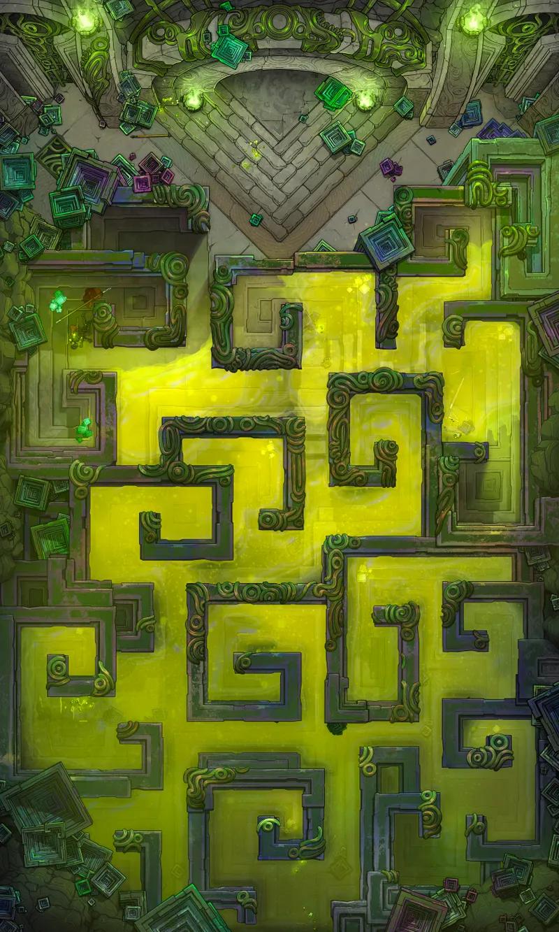 Bismuth Labyrinth map, Slime Stage 04 variant thumbnail