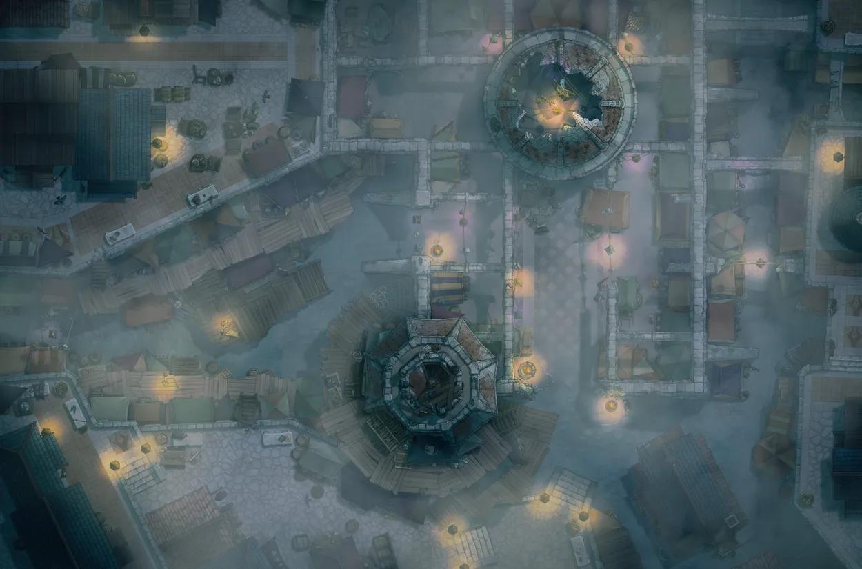 Black Market Streets map, Fog variant thumbnail