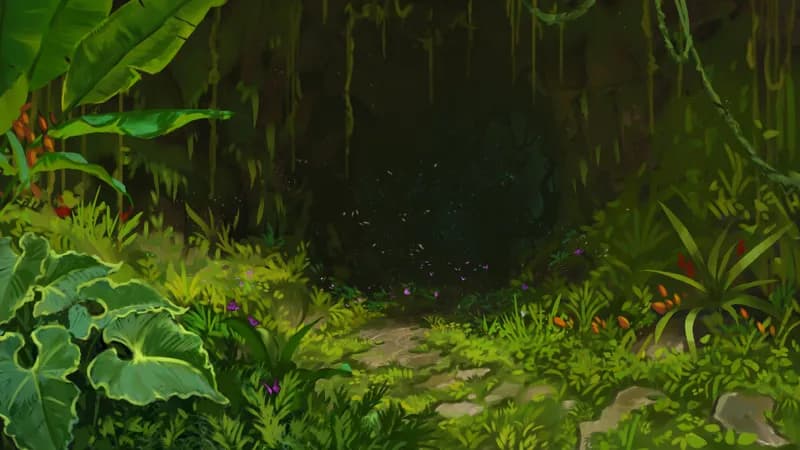 Jungle Cave Tunnel map, No Crystals Day variant thumbnail