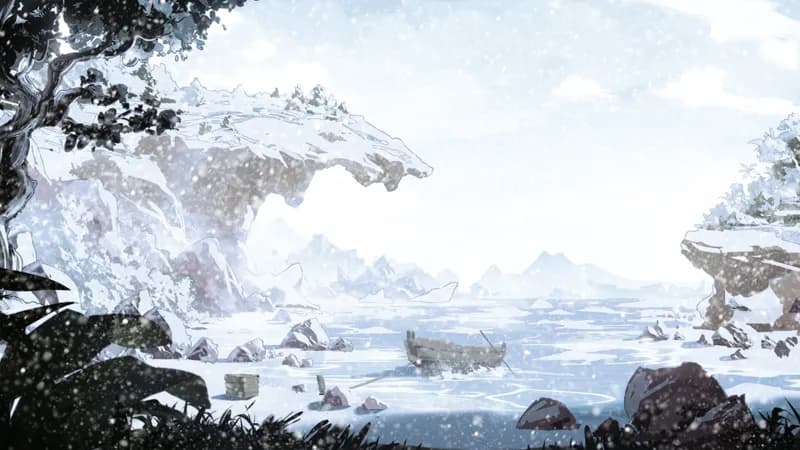 Beachside Cliff map, Winter variant thumbnail