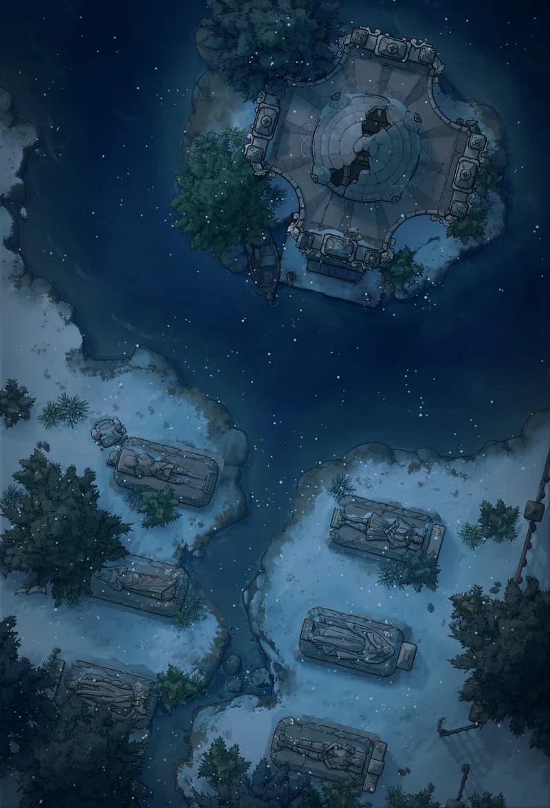 Frozen Tombs map, Dark variant thumbnail