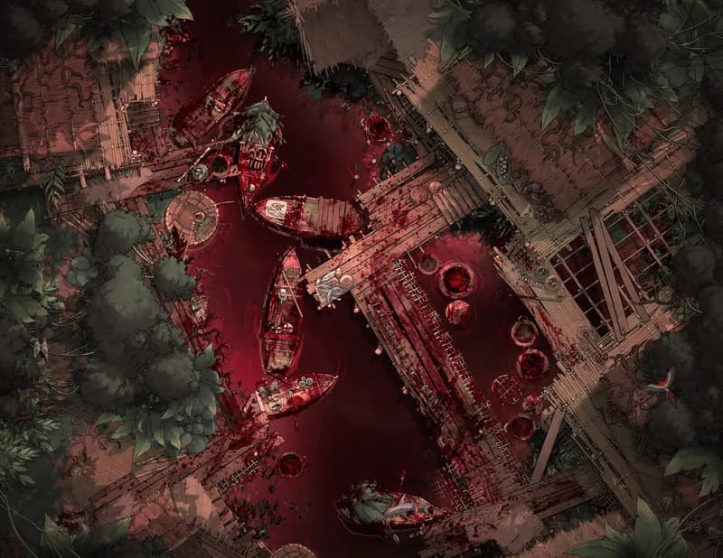 Jungle Village map, Blood River variant