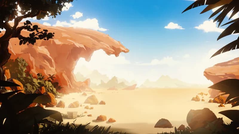 Beachside Cliff map, Desert variant thumbnail