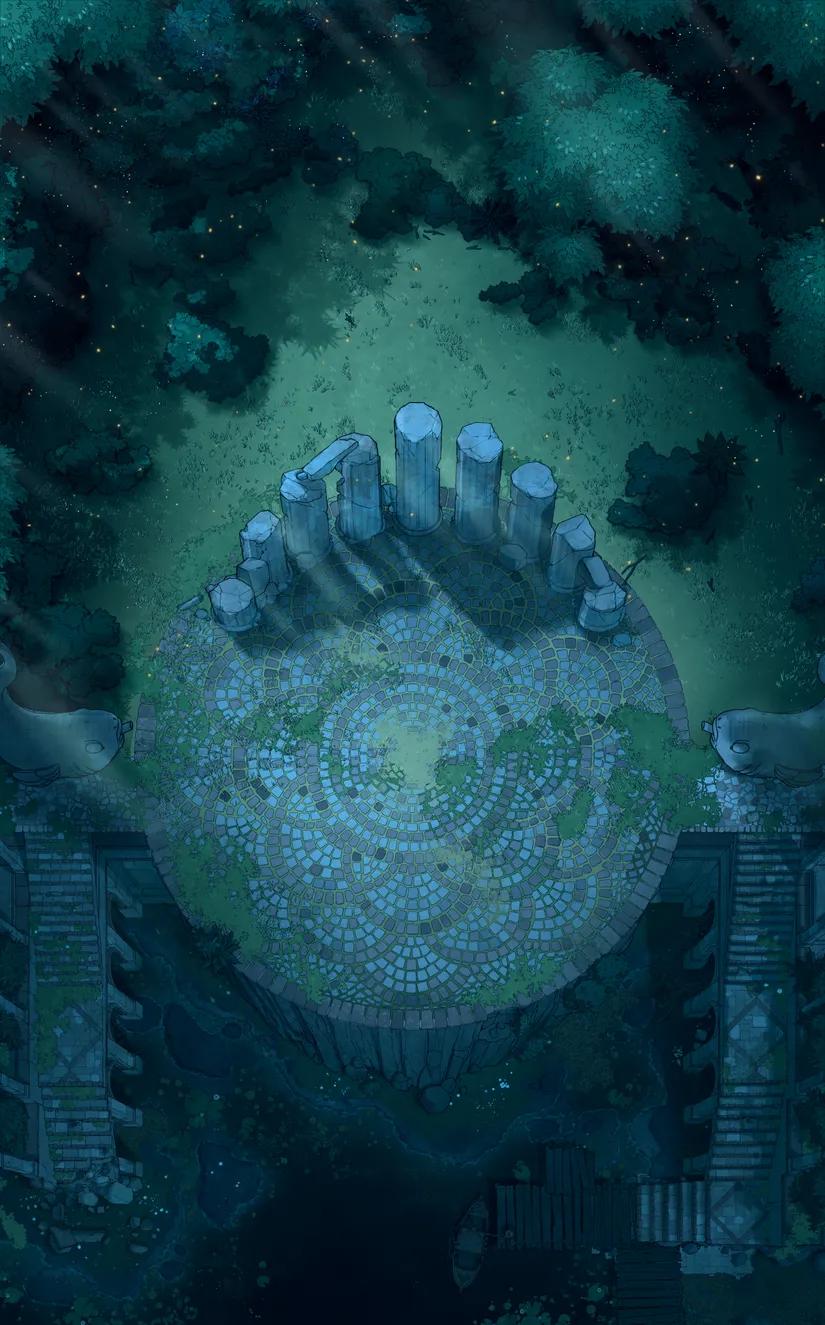 Nymphaeum map, Ruins Night variant thumbnail
