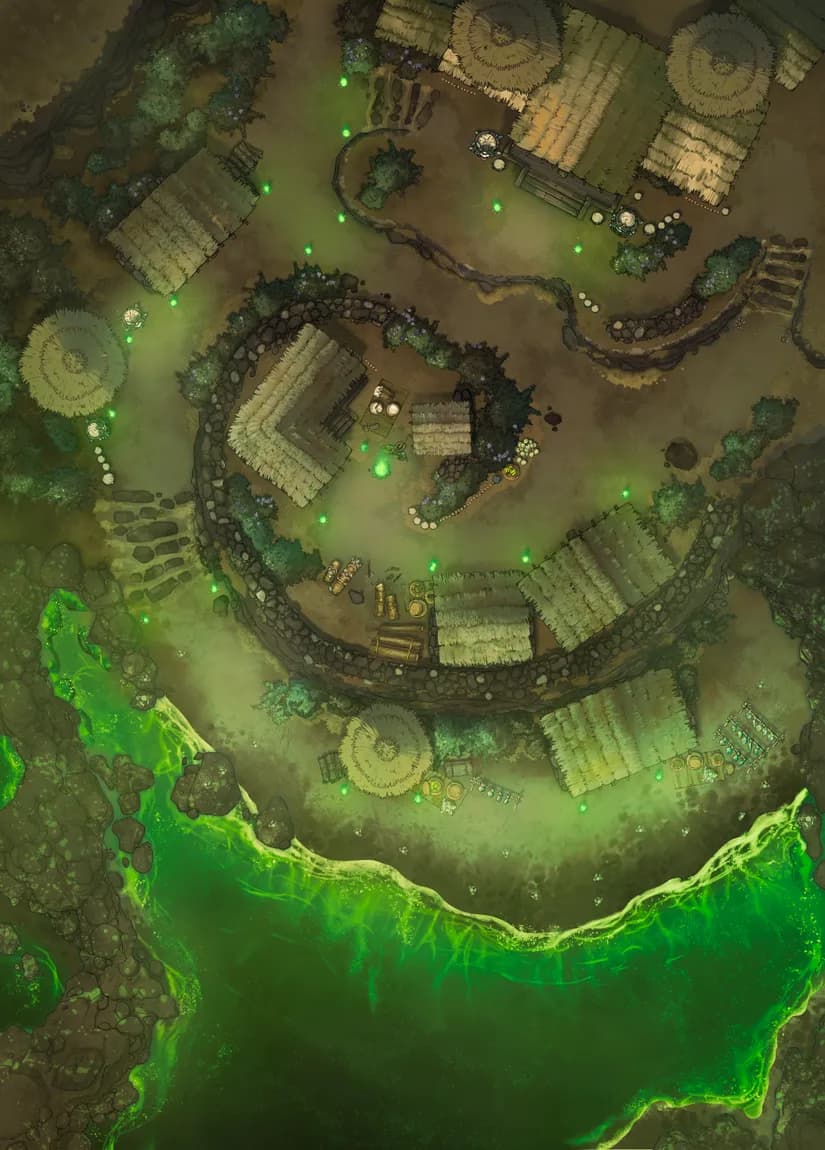 Tropical Island Village map, Toxic variant thumbnail