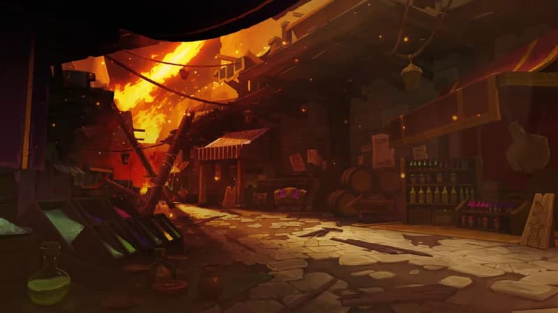Black Market Streets map, Dragon Fire variant thumbnail