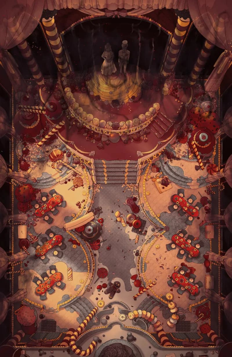 Candy Castle Banquet Hall map, Cast Into Darkness variant thumbnail