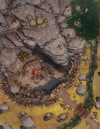 Goblin Forest Fortress map, Grasslands Day variant thumbnail