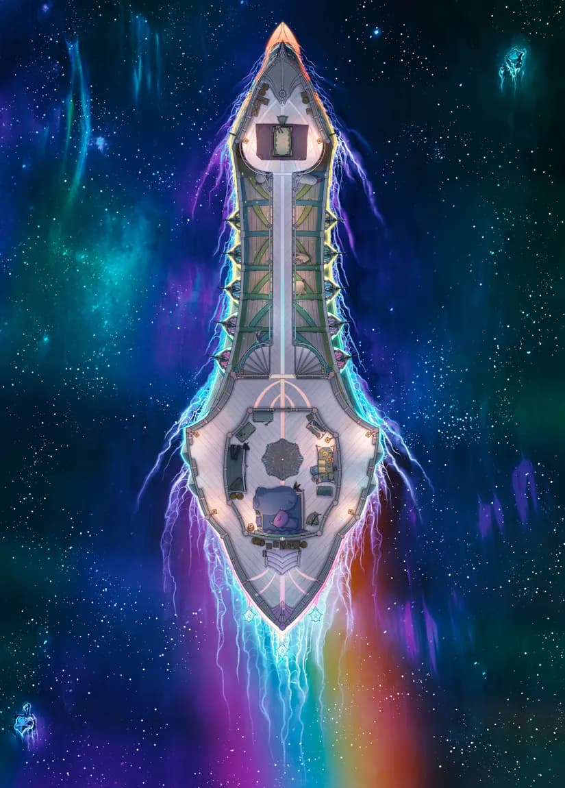 Drow Warship Interior map, Rainbow Middle Deck variant thumbnail