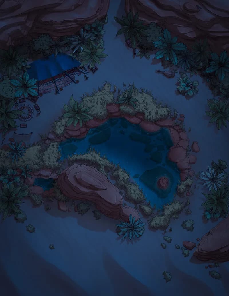 Verdant Oasis map, Dark variant thumbnail