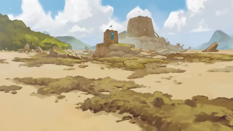 Tidal Isle Fort map, Drought variant thumbnail