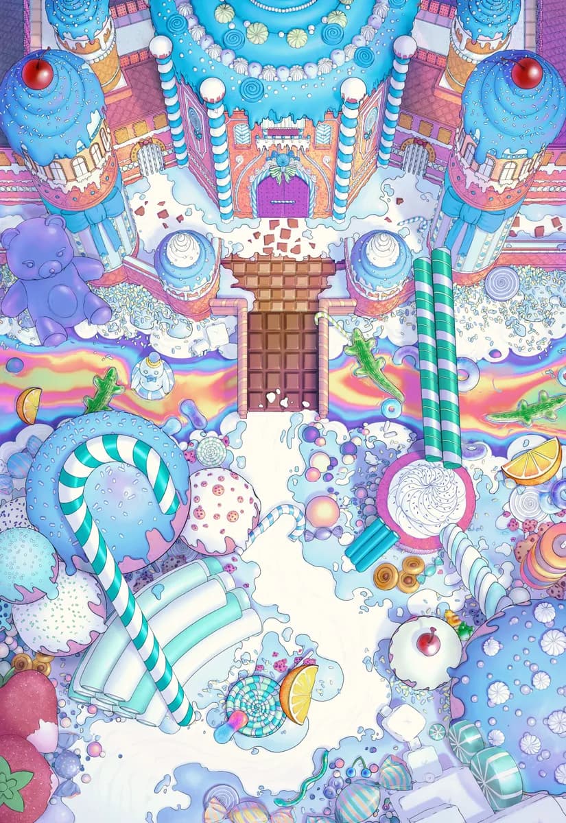 Candy Castle map, Berry Blue Bananza variant thumbnail