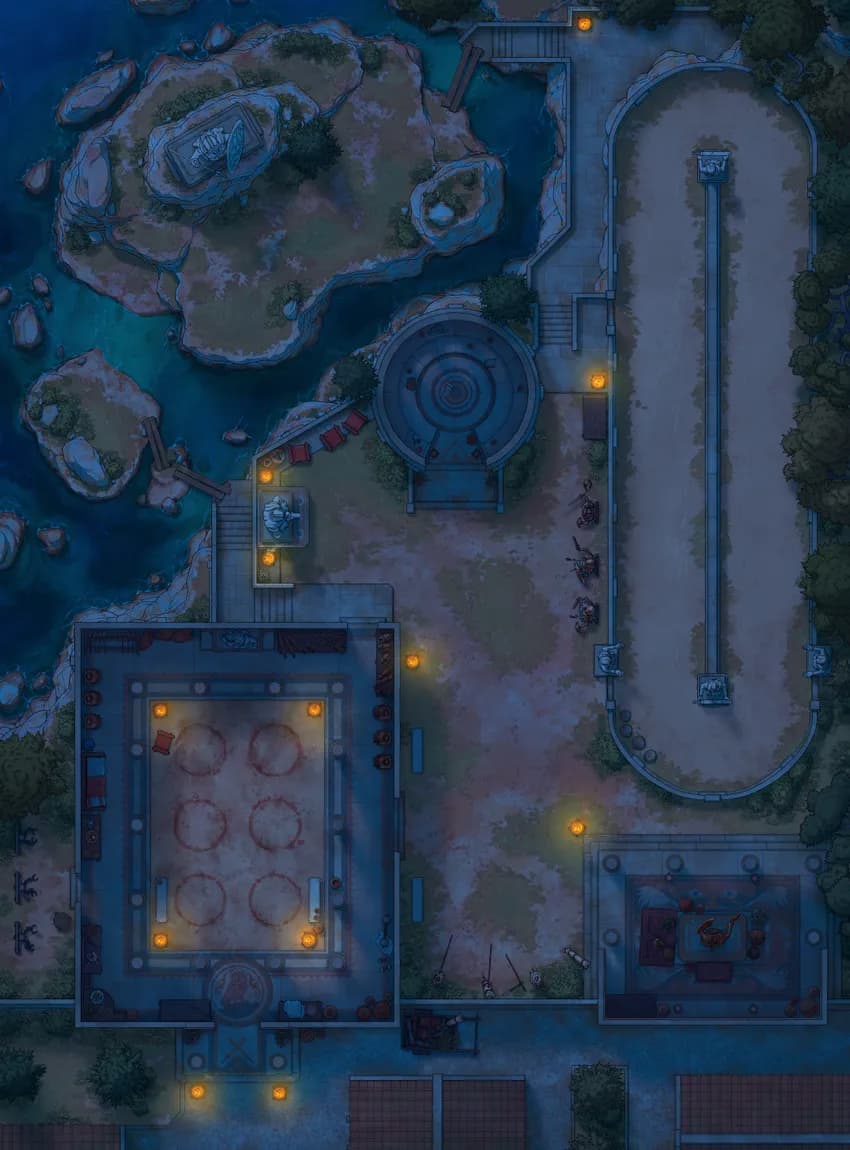 Training Grounds map, No Roof Night variant thumbnail