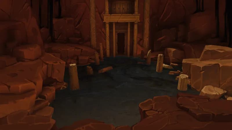 Blue Dragon Lair map, Tar Pit variant thumbnail