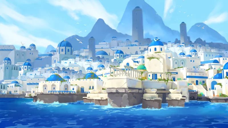 Shimmering Port map, Endless City variant thumbnail