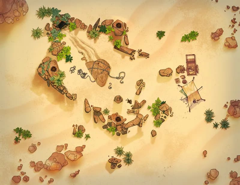 Henge Cave Entrance map, Desert variant thumbnail